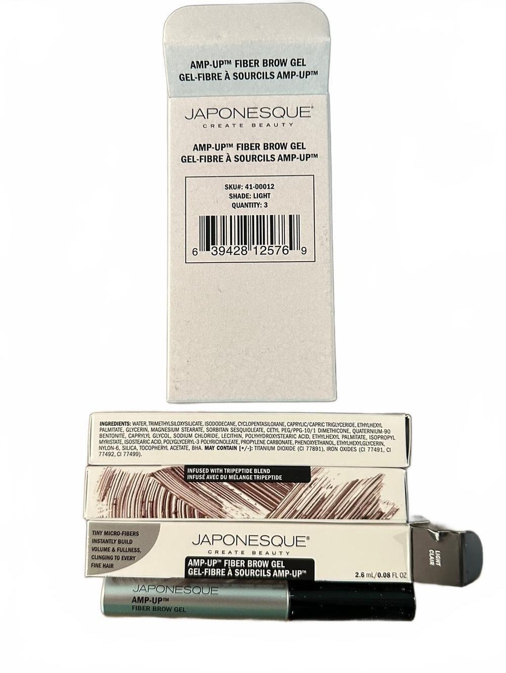 Japonesque AMP-UP Fiber Brow Gel - Light Box of 3